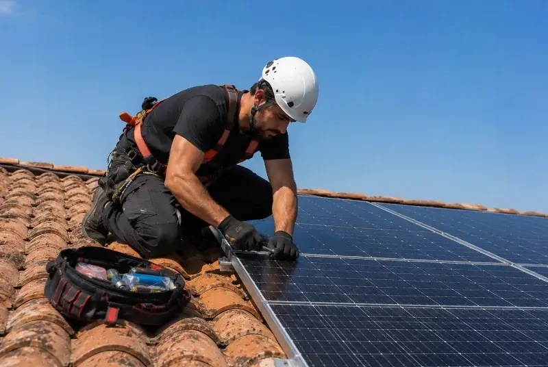 Maintenance et monitoring de panneaux solaires à Bonnevaux