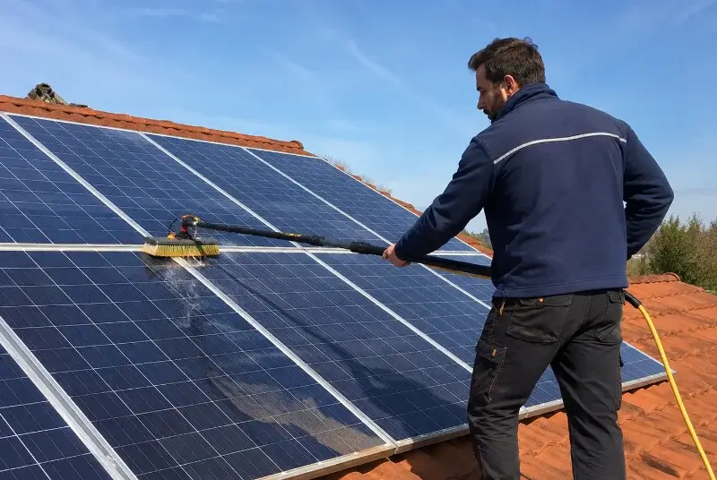 Nettoyage et entretien de panneaux solaires à Bonnevaux